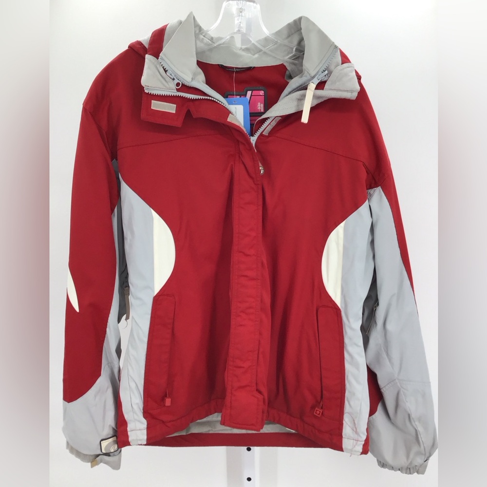 Powder Room Womens Hooded Jacket Removable Hood Size L